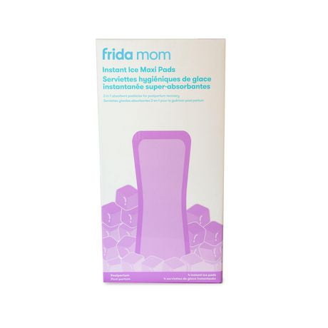 Frida Mom - Fridababy 2-in-1 Absorbent Postpartum Perineal Ice Maxi Pads - Instant Cold Therapy Packs and Absorbent Maternity Pad in One Ready-to-use Padsicle for After Birth - Newborn Baby Hospital Bag Essential - Baby Shower Gift