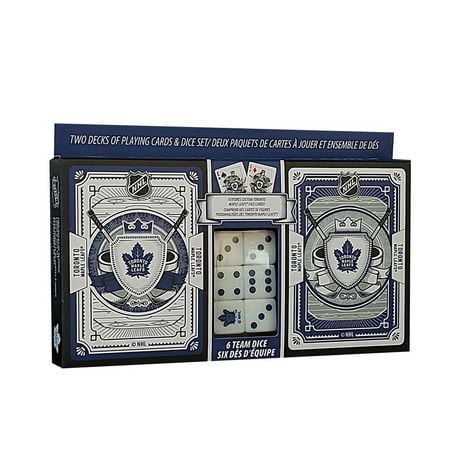 Masterpieces Puzzle Company Toronto Maple Leafs Two Decks Of Playing Cards & Dice Set