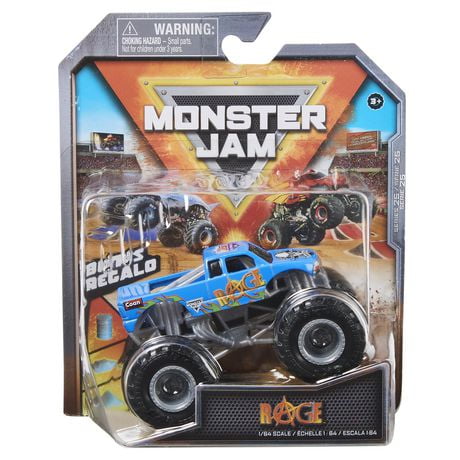 Monster Jam, Official Rage Truck, Die-Cast Vehicle, 1:64 Scale, Kids ...