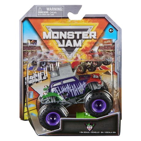 Monster Jam, Official Joker Monster Truck, Die-Cast Vehicle, 1:64 Scale ...