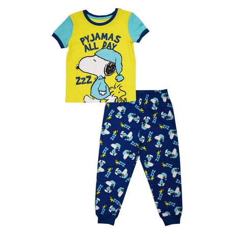 Toddler Boys Peanuts 2 Piece Snoopy PJS All Day set | Walmart Canada