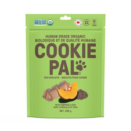 Cookie Pal Biscuits pour Chiens à la Citrouille et au Chia 300 grammes
