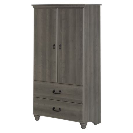 South Shore Noble Gray Maple Armoire With Drawers | Walmart Canada