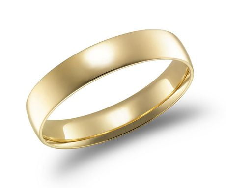 Forever Last 10kt Yellow Gold 4mm Wedding Band | Walmart Canada