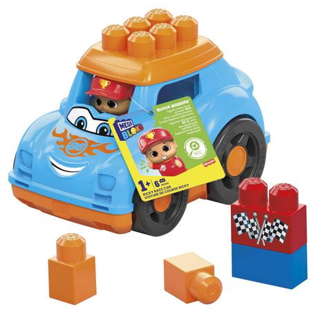 Mega Bloks Ricky Race Car, Ages 1-3