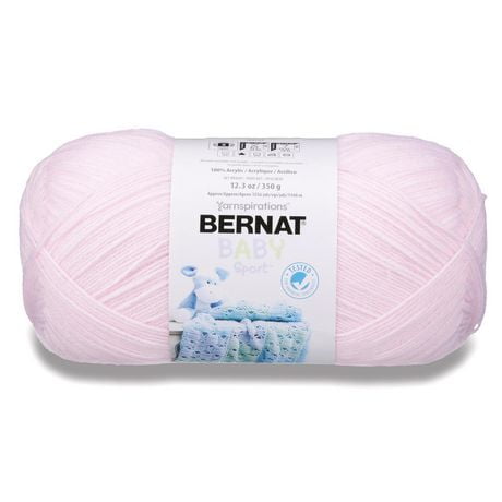 "Bernat® Fil Baby Sport™, Acrylique #3 DK, 12,3oz/350g, 1256 Yards" Fil pour bébé aux reflets subtils