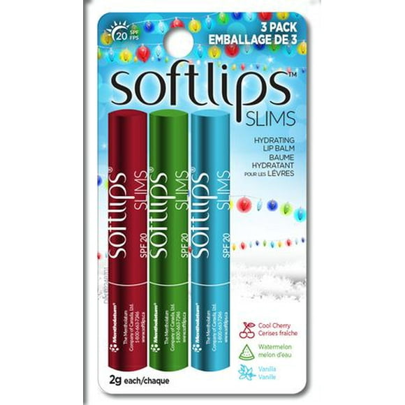 Softlips Slims Holiday Variety 3pk