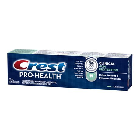 Crest Pro-Health Clinical Gum Protection Flouride Clean Mint Toothpaste ...