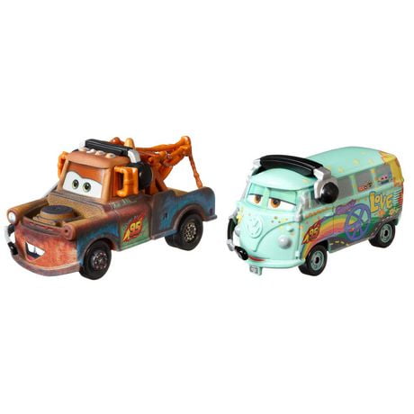 Disney Pixar Cars Race Team Mater & Fillmore With Headset 2-pack 