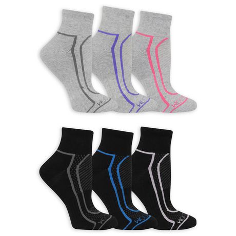 Fruit of the Loom - Ladies 6 Pack CoolZone Cotton Ankle | Walmart Canada