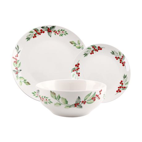 12 PCS PORCELAIN DINNERWARE SET | Walmart Canada