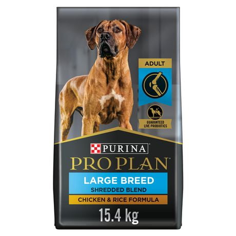 Purina Pro Plan Specialized Large Breed Shredded Blend Chicken & Rice Formula, Dry Dog Food 15.4 kg
