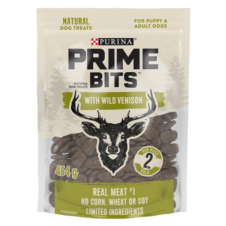 Prime Bits with Wild Venison, Dog Treats, 113-454g