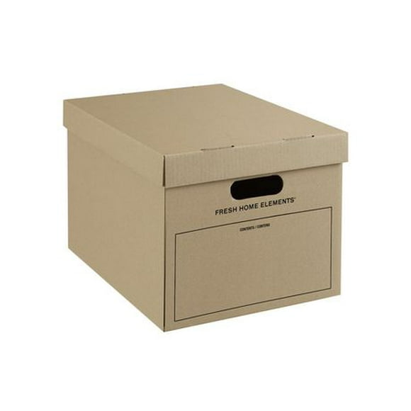 10Pk Kraft Storage Boxes
