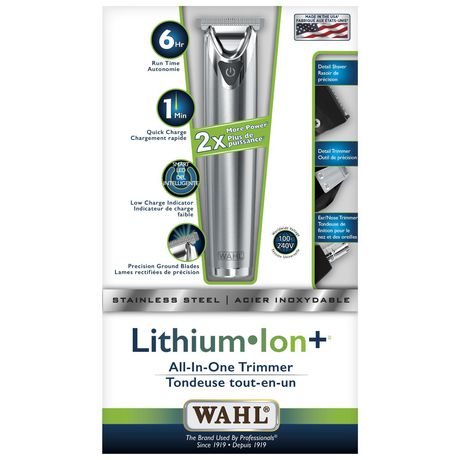 wahl stainless steel lithium ion review