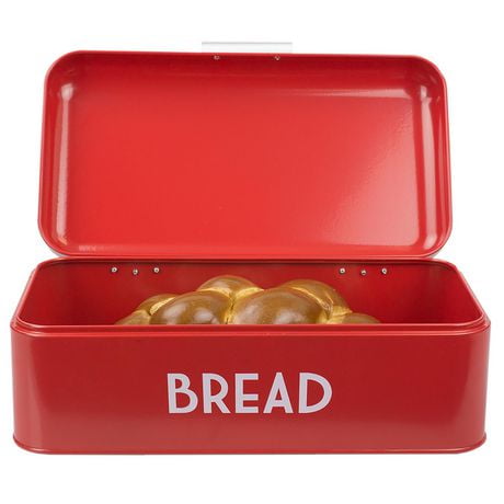metal bread bin with lid