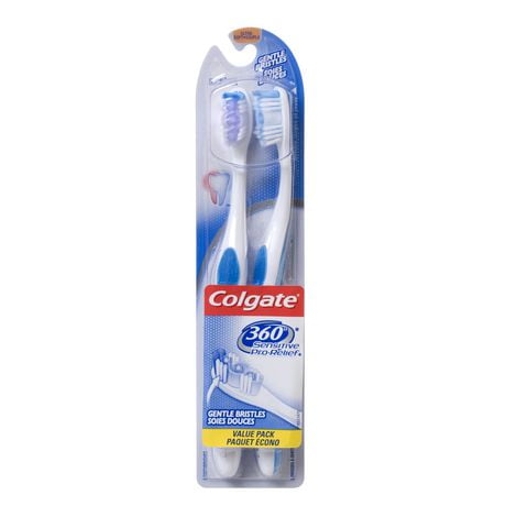 Colgate 360 Sensitive Pro Relief Toothbrush Value Pack, Ultra Soft ...