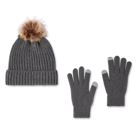 Time and Tru Women's Toque and Gloves 2-Piece Set | Walmart Canada