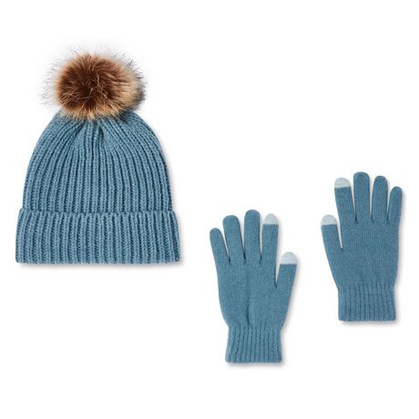 Time and Tru Women's Toque and Gloves 2-Piece Set | Walmart Canada