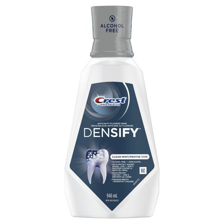 Crest Pro Health Densify Fluoride Mouthwash, Alcohol Free, Cavity Prevention, Clean Mint, 946 mL