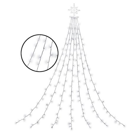 Holiday Time 10' 8-Function LED Cascading Lights, with Bethlehem Star ...