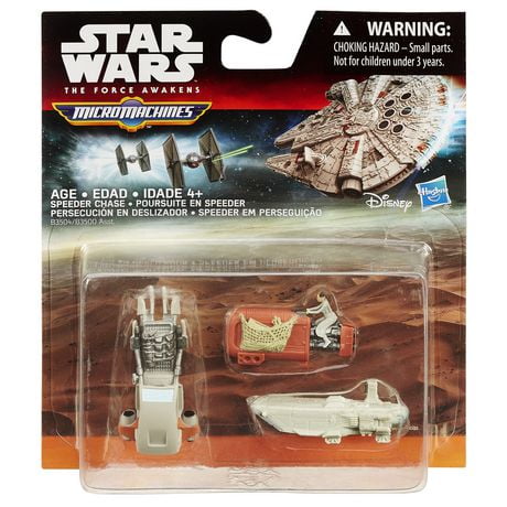 Star Wars The Force Awakens Micro Machines 3-Pack Speeder Chase