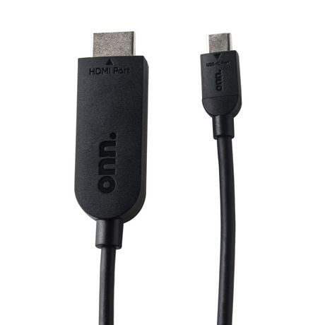 onn. 6FT./1.8 m USB-C to HDMI Cable, Compatible with 4K