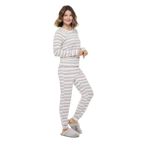 waffle knit pajama set