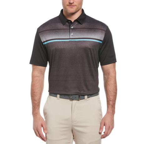 Ben Hogan Men's Gradient Chest Stripes Golf Polo Shirt