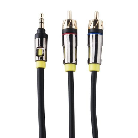 lot de six câbles haut-parleur bose + connecteurs haut-parleur jewel