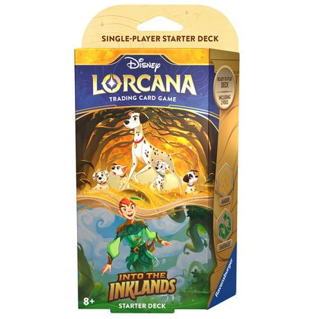 Disney Lorcana Set 3 Into The Inklands Amber & Emerald Starter Deck