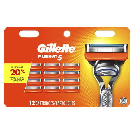 Gillette Fusion5 Men's Razor Blade Refills, 12 Blade Refills