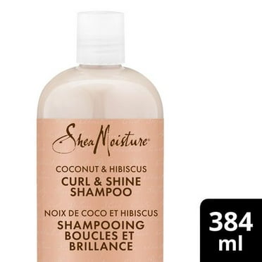 Shampooing Boucles et Brillance SheaMoisture Noix de Coco et Hibiscus 384 ml Shampooing