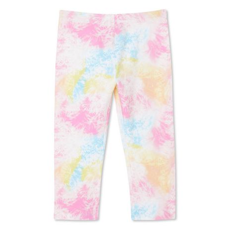 Girls 4-16 Rainbow Foil Icon Pattern Fleece-Lined Seamless Leggings