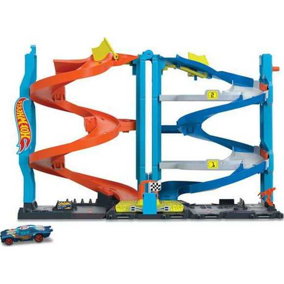 Hot Wheels City Transforming Race Tower, playset, Ages 3+