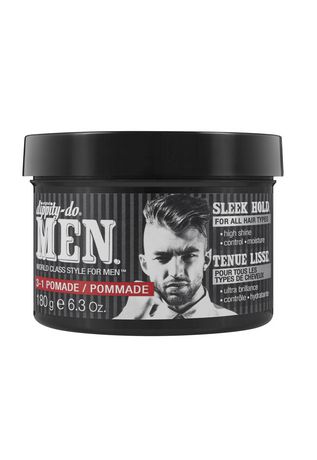 Dippity Do Men Dippity-Do Men 3 In 1 Hair Styling Pomade Hydrating And Smoothing Shine Pomade With Good Grooming Ingredients Including