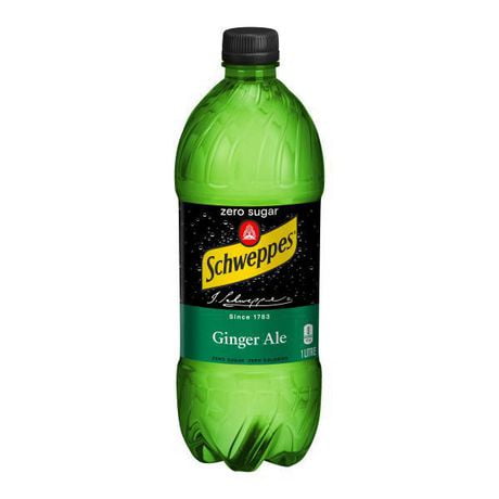 Schweppes Zero Sugar Ginger Ale, 1L Bottle | Walmart Canada