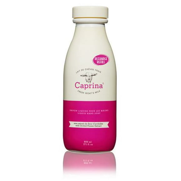 Caprina Savon Liquide Pour Mains avec extrait de fleur d'orchidée Format de recharge