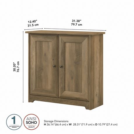 Cabot Small Storage Cabinet, Small Shelf Cabinet With Doors