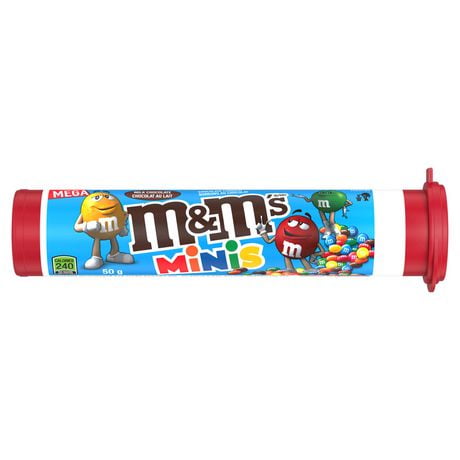 Friandises au chocolat au lait M&M’s Minis, tube, 50 g 1&nbsp;tube, 50&nbsp;g