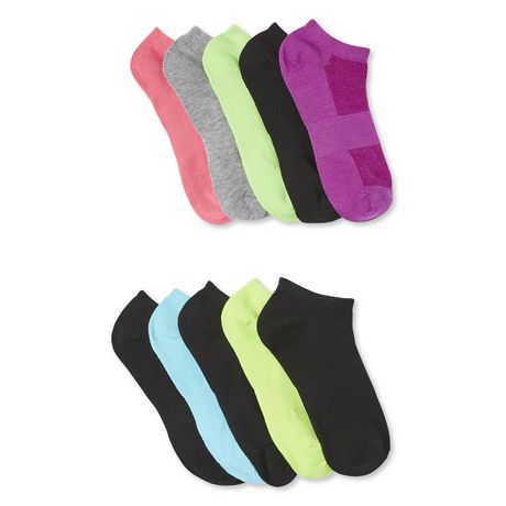 Athletic Works Women's 10-Pack Solid No Show Sport Socks | Walmart Canada
