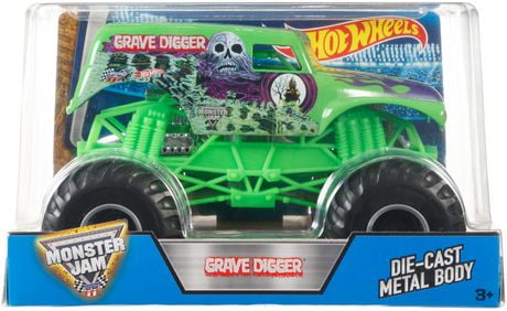 Hot Wheels Monster Jam Grave Digger Vehicle - Green | Walmart Canada