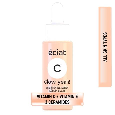 Eciat Vitamin C + E Serum with 3 Ceramides | Illuminating & Smoothing | All Skin Types | Face & Neck 15 ml, Vitamin C + E + 3 Ceramides