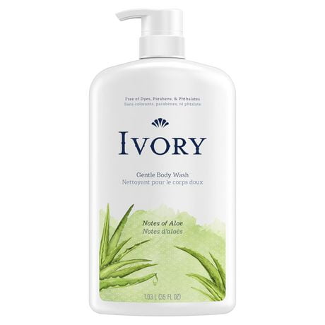 Ivory Gentle Body Wash, Notes of Aloe, 1035ML