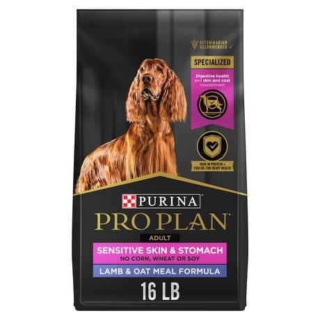 Purina Pro Plan Specialized Sensitive Skin & Stomach Lamb & Oat Meal Formula, Dry Dog Food 7.26 kg