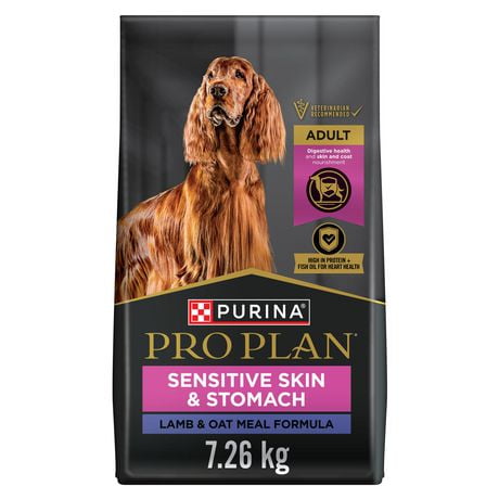 Purina Pro Plan Specialized Sensitive Skin & Stomach Lamb & Oat Meal Formula, Dry Dog Food 7.26 kg