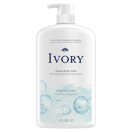 Ivory Mild & Gentle Body Wash, Original Scent, 1035ML