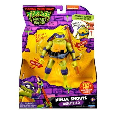 Teenage Mutant Ninja Turtles: Mutant Mayhem 5.5” Donatello Deluxe Ninja Shouts Figure by Playmates Toys
