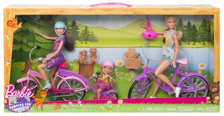 sisters cycling fun barbie