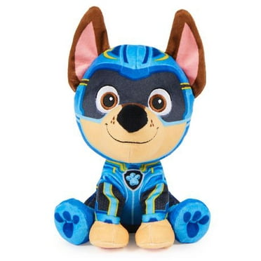 PAW Patrol: The Mighty Movie, Mighty Pups Chase Plush Toy, 7-Inch Tall, Premium Stuffed Animals, Kids Toys for Boys and Girls 3+